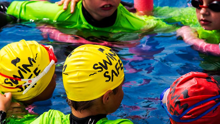 Children in a swimming pool